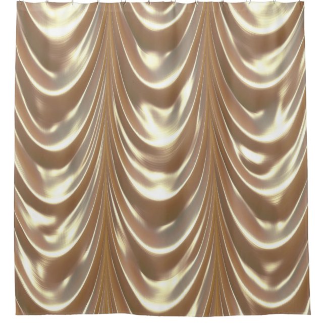 Belle Drape Elegant Pattern Shower Curtain (Front)