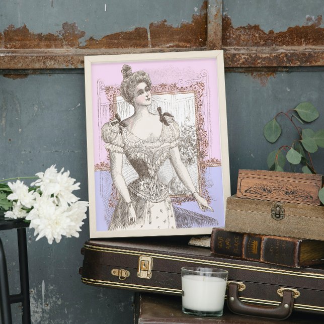Belle Epoque Beauty Lacy Corset Dressing Room Poster (Creator Uploaded)