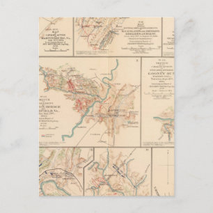 Belle Grove battle Postcard