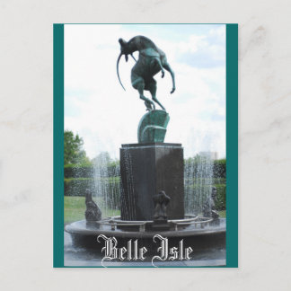 Belle Isle Fountain Postcard