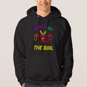 Belle Of The Boil Crawfish Mardi Gras Girls Women Hoodie