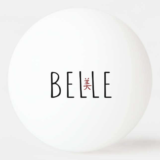 Belle Ping Pong Ball (Front)