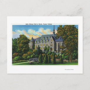 Belle Skinner Music Hall, Vassar College Postcard