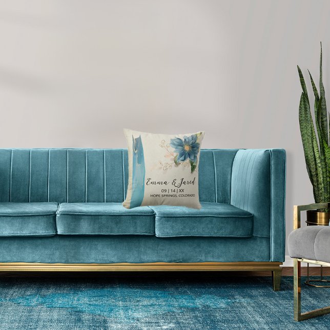 Belle Watercolor Throw Pillow (Creator Uploaded)