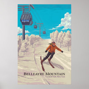 Belleayre Mountain Ski Resort Travel Poster