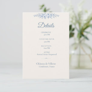Bellefontaine — French Blue Details Enclosure Card