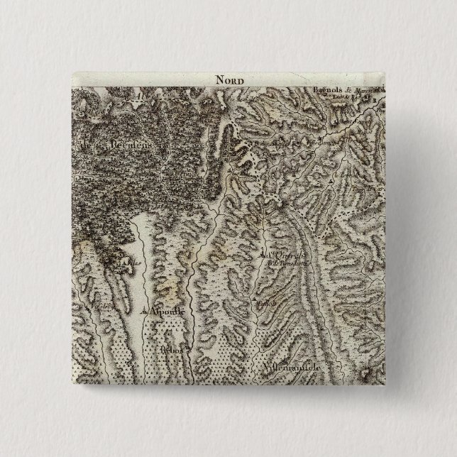 Bellegarde 15 Cm Square Badge (Front)