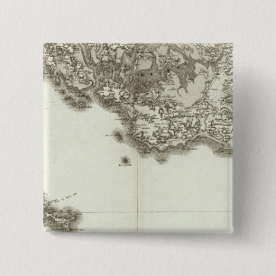 BelleIsle 15 Cm Square Badge