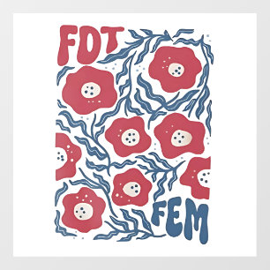 Bellelement Boho Style Floral FDT Anti-Trump 