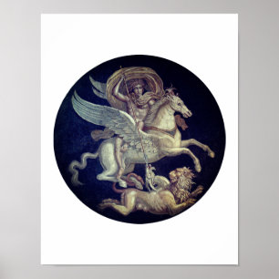 Bellerophon on Pegasus Poster