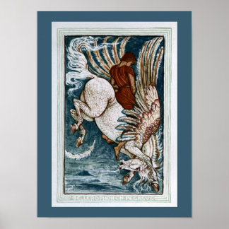 Bellerophon on Pegasus Poster