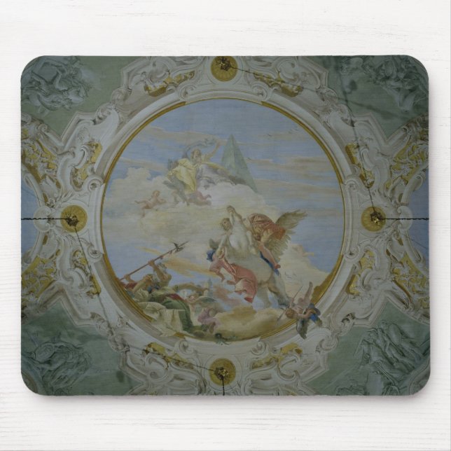 Bellerophon Riding Pegasus, c.1746-47 (fresco) Mouse Pad (Front)