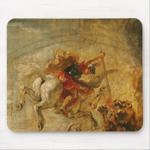 Bellerophon Riding Pegasus Fighting the Chimaera Mouse Pad