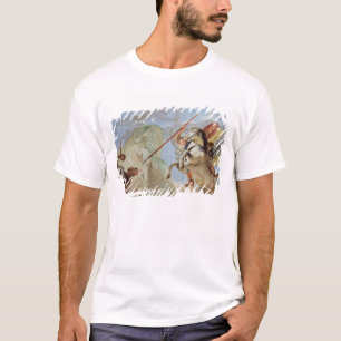 Bellerophon, riding Pegasus, slaying the Chimaera, T-Shirt