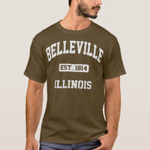 Belleville Illinois IL vintage state Athletic styl T-Shirt
