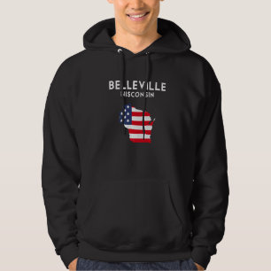 Belleville Wisconsin USA State America Travel Wisc Hoodie
