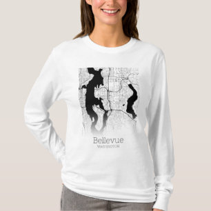 Bellevue City Map T-Shirt