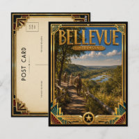 Bellevue Nebraska Vintage Art Deco Golden Age