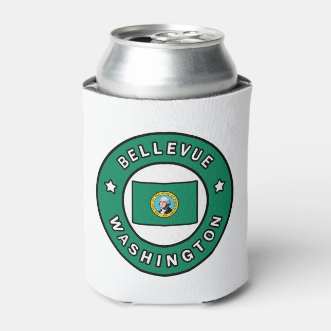 Bellevue Washington Can Cooler (Can Front)