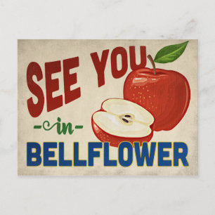 Bellflower California Apple - Vintage Travel Postcard