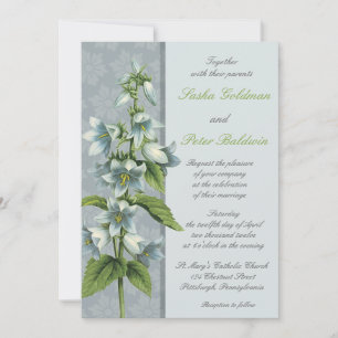 Bellflower Floral Wedding Invitation