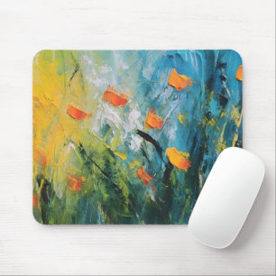 Bellflowers – Abstract Floral Meadow Mouse Pad