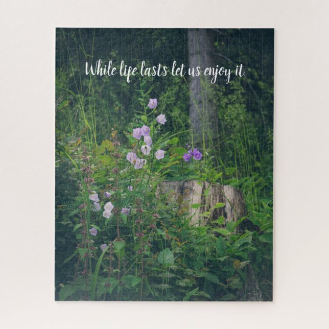 Bellflowers in the woods  jigsaw puzzle (Vertical)