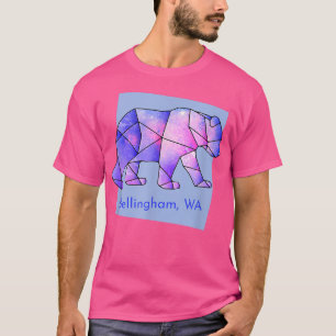 Bellingham WA Galaxy Bear Abstract Geometrical Ani T-Shirt