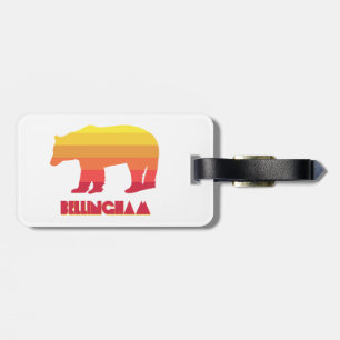 Bellingham Washington Rainbow Bear Luggage Tag