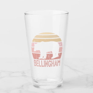 Bellingham Washington Retro Bear Glass
