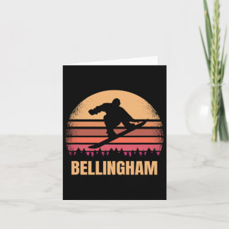 Bellingham Washington Snowboarding Snow Boarder Re Card