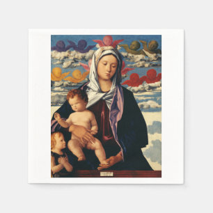 Bellini’s Virgin and Child High-Fidelity Fine Art Napkin