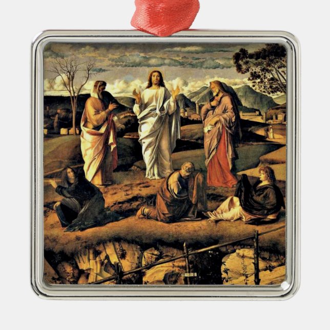 Bellini: Transfiguration of Christ Metal Tree Decoration (Front)