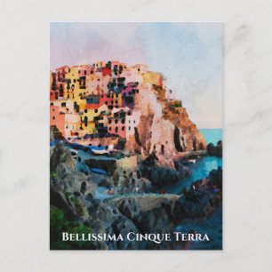 ** Bellissima - Italian Language Cinque Terra Postcard