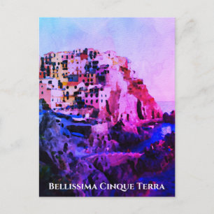 ** Bellissima - Italian Language Cinque Terre Post Postcard