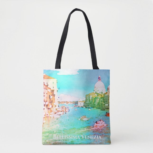 ** Bellissima Italian Language Venice Venezia Tote Bag (Front)