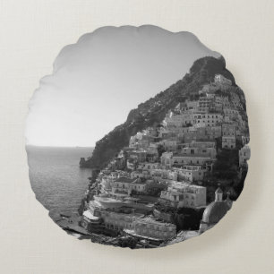 Bellissima Positano 1 - BW Round Cushion