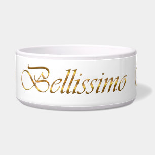 Bellissimo. Decorative gradient text.