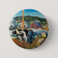 Bellows - Ox Team, Wharf at Matinicus,