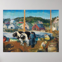 Bellows - Ox Team, Wharf at Matinicusm