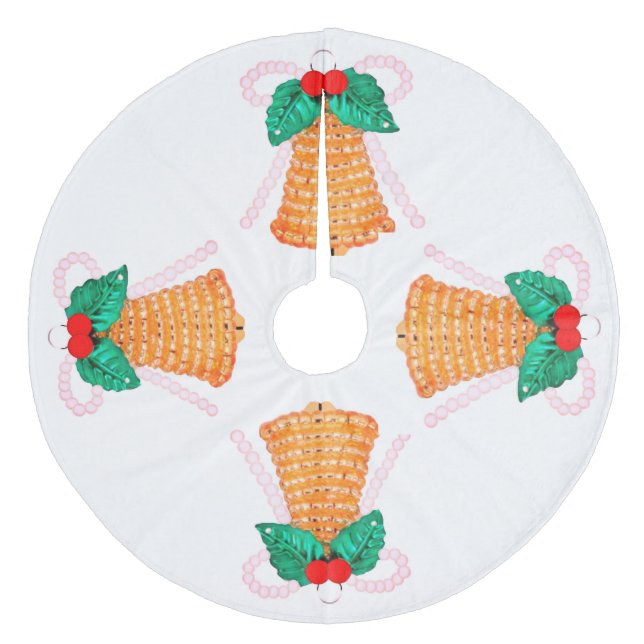 Bells and Holly Tree Skirt (Front)