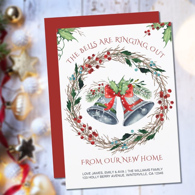 Bells are Ringing Out Holly Wreath Moving Announcement (Creator Uploaded)