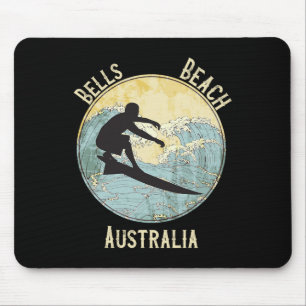 Bells Beach Australia Surfing Distressed Mouse Pad