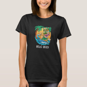 Bells Beach Australia Surfing Tiki Beach Vacation  T-Shirt
