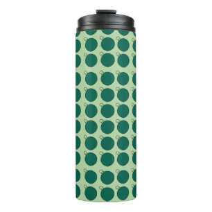 Bells in green illustration  thermal tumbler