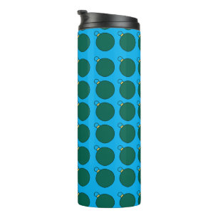 Bells in green illustration  thermal tumbler