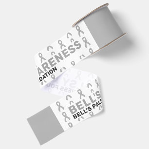 Bell's Palsy Awareness Pattern Ribbon Grosgrain Ribbon