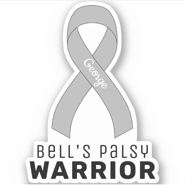 Bell's Palsy Warrior Vinyl Sticker (Front)