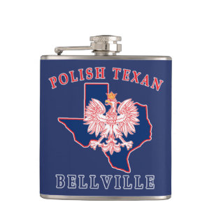 Bellville Polish Texan Hip Flask