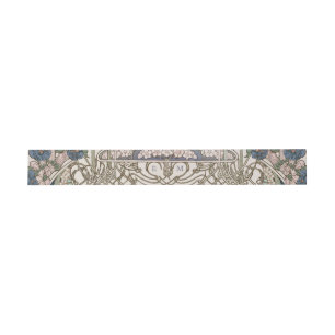 Belly Band Art Nouveau Mucha Monogram Initials Invitation Belly Band